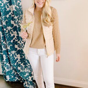 Lilly Pulitzer Beige/Sand Tweed Noella Vest Gilet LIKE NEW